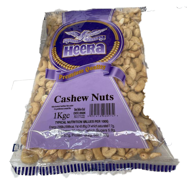 Cashew Nuts 1kg Pkt