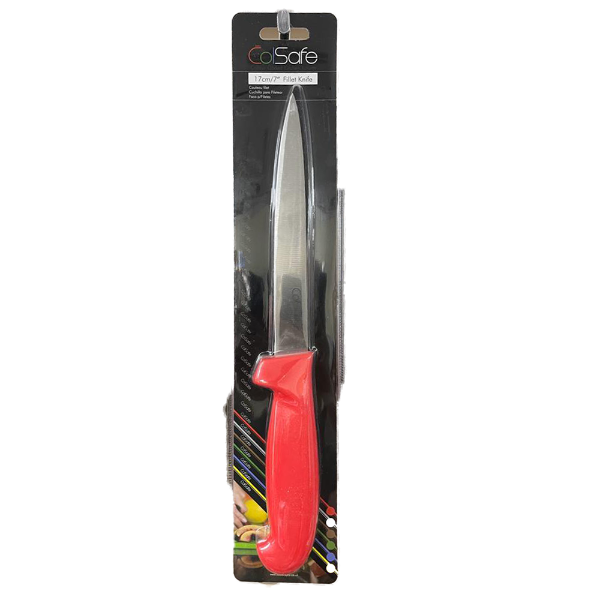 Colsafe Fillet Knife Red 17cm