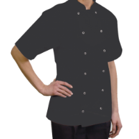 Bon Chef Danny Short Sleeve Black Large