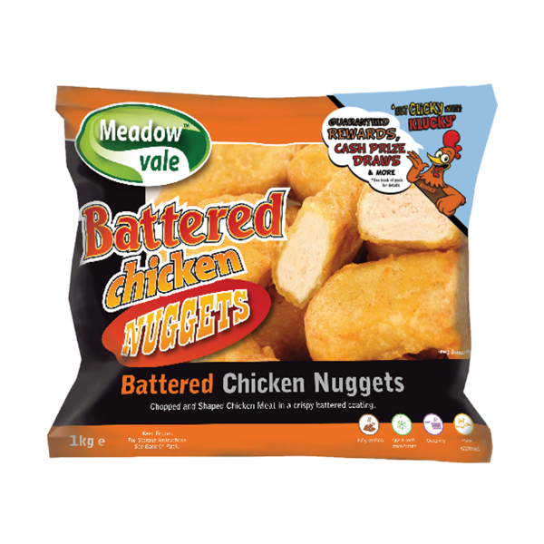 Meadowvale Chicken Nuggets 1kg Pkt