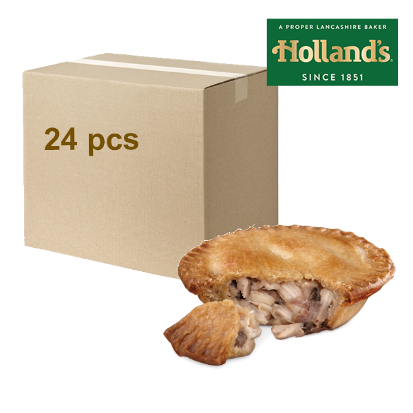 Hollands Chicken & Mushroom Pies 24pcs Case