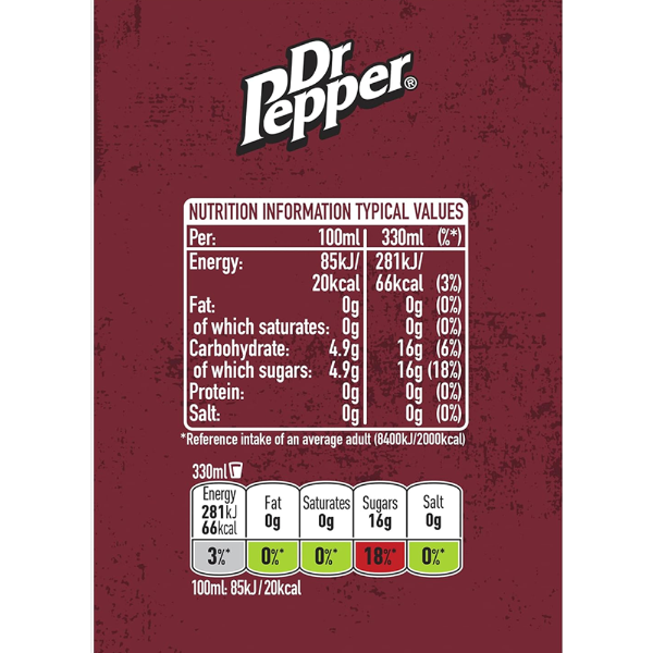 Dr Pepper 24x330ml