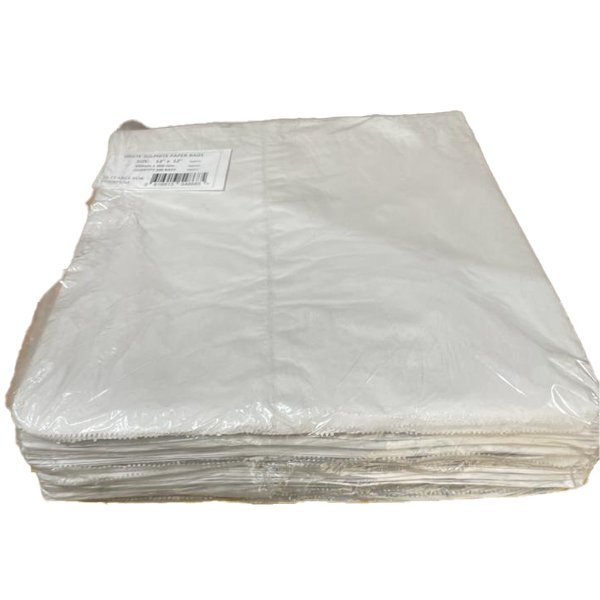 12X12cm Paper Bags White 500pcs