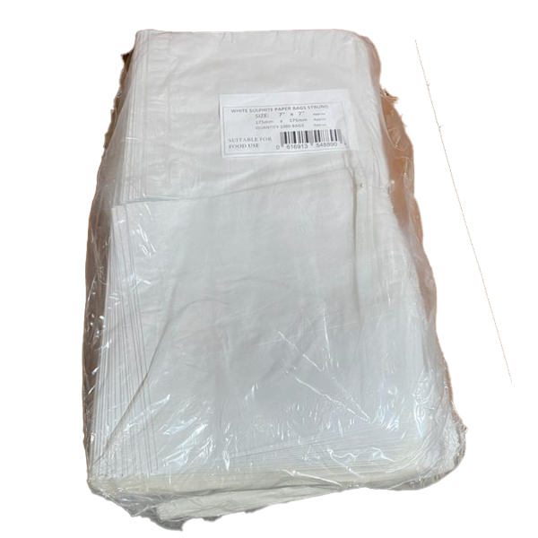 7x7cm Paper Bags White 1000pcs