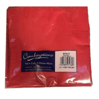 NAPKINS - RED 40cm*40cm (125) PKT