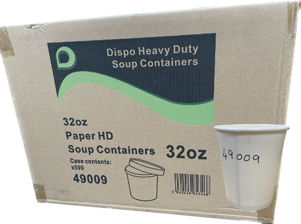 DISPO 32oz HD SOUP CONTAINER 960ml (500)