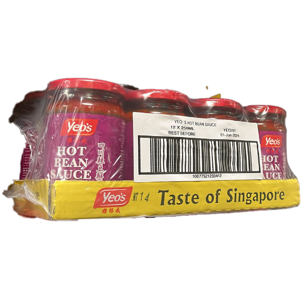 Yeos Hot Bean Sauce 12x250ml Case