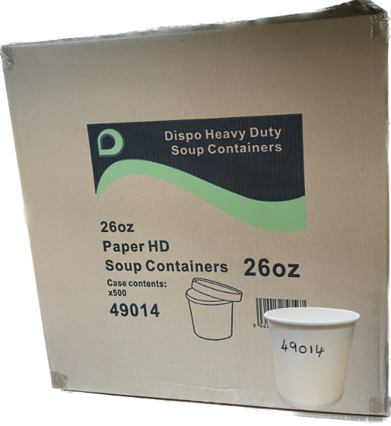 DISPO 26oz HD SOUP CONTAINER 769ml (500)