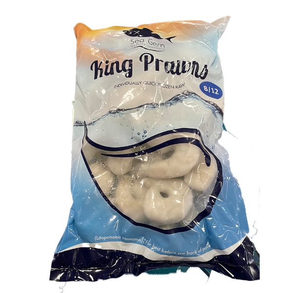 (IQF) King Prawns 8/12 Pkt