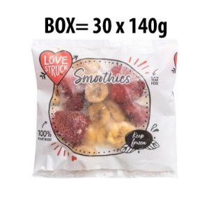 FROZ SMOOTHIE MIX S/BERRY SPLIT (S/BERRY,BAN) 30*140g CASE