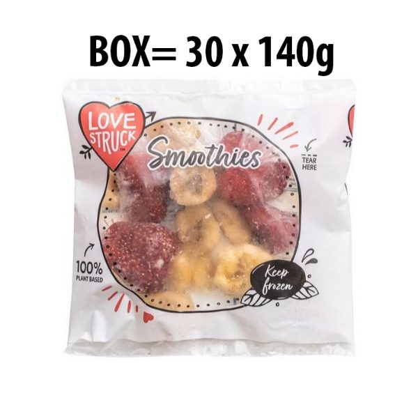 FROZ SMOOTHIE MIX S/BERRY SPLIT (S/BERRY,BAN) 30*140g CASE