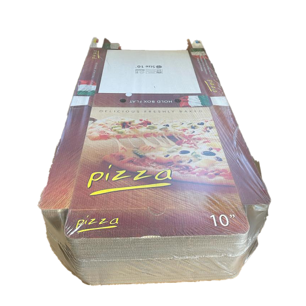 10" Pizza Box White Full Colour